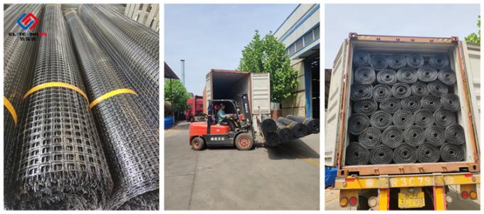 Reforço macio de grande resistência Pp Geogrid do solo/comprimento 50m entrada de automóveis de Geogrid, 100m