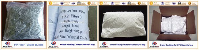 Anti fibra plástica de rachamento dos bens da fibra do reforço concreto para 0 concreto