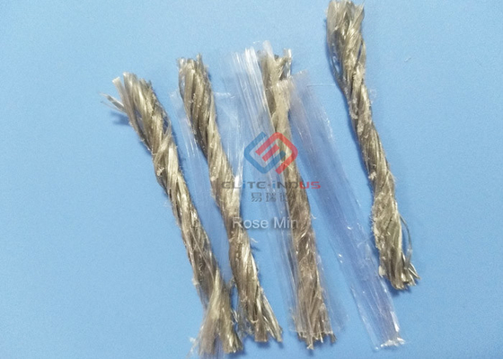 Crack Resistant 54mm Fibrillated Polypropylene Fibers High Break Strength